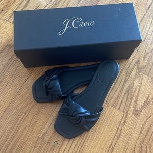 J Crew Soft Leather Knotted Sandal